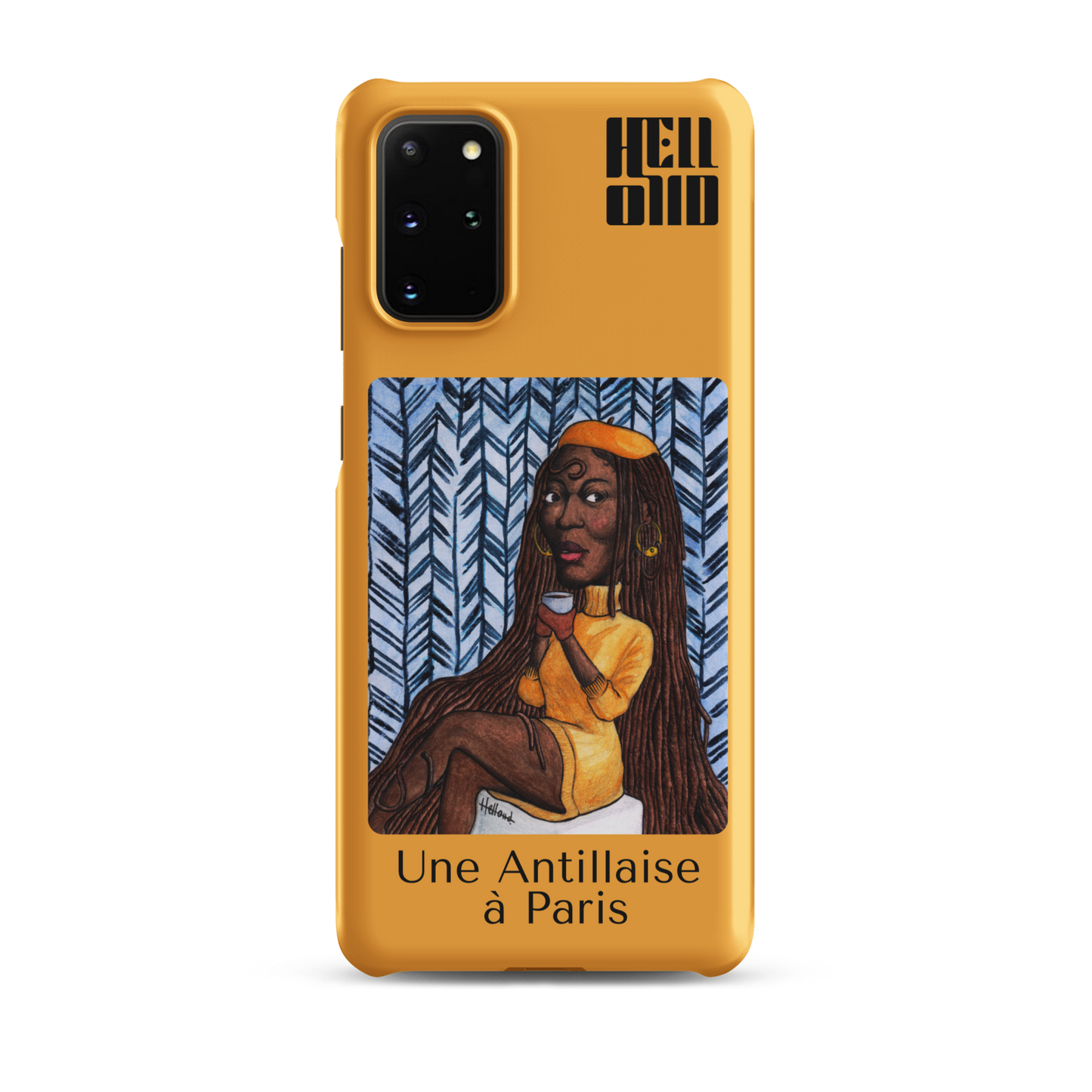 Samsung Coque d'Art Coloré • Une Antillaise à Paris ( jaune )