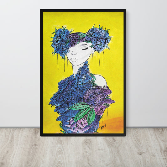 Poster Encadré • FLOWER GIRL